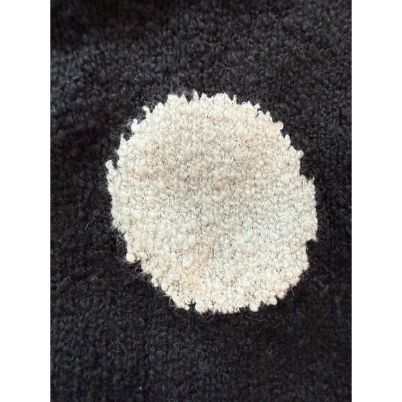 NEW w/ tags JCrew Factory Girls' black sweater with silver polka dots size 12-14 - Picture 4 of 5